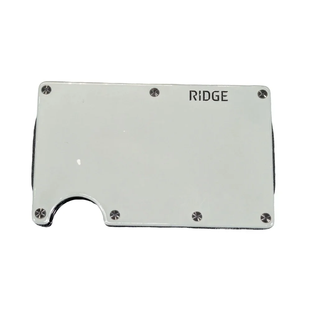Qq4U The Ridge Wallet RFID Blocking Aluminum W/ Cash Strap - Slate Used